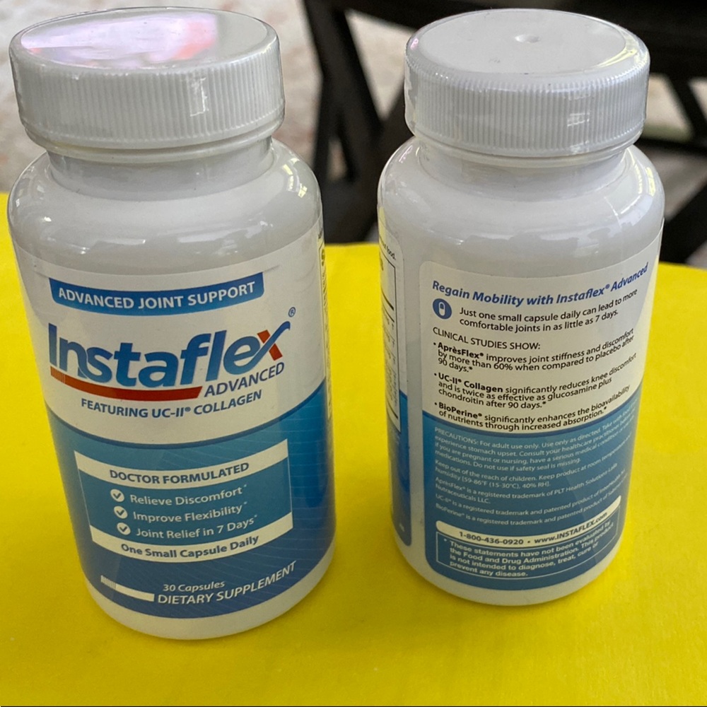 2 bottles Advanced Joint Support Supplement - Blue and White